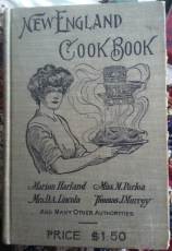 Marion Harland etal's 1905 New England Cook Book. A joy to read, if a bit tricky to cook with. 