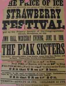 The poster for the 1890 Strawberry Festival. (Image: Danielle Jurdan)